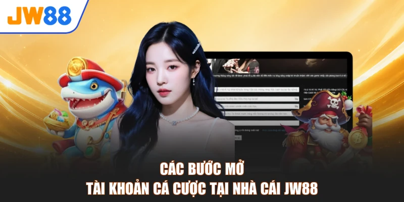 Các bước mở tài khoản cá cược tại nhà cái JW88