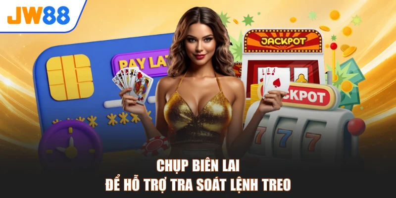 Chụp biên lai để hỗ trợ tra soát lệnh treo