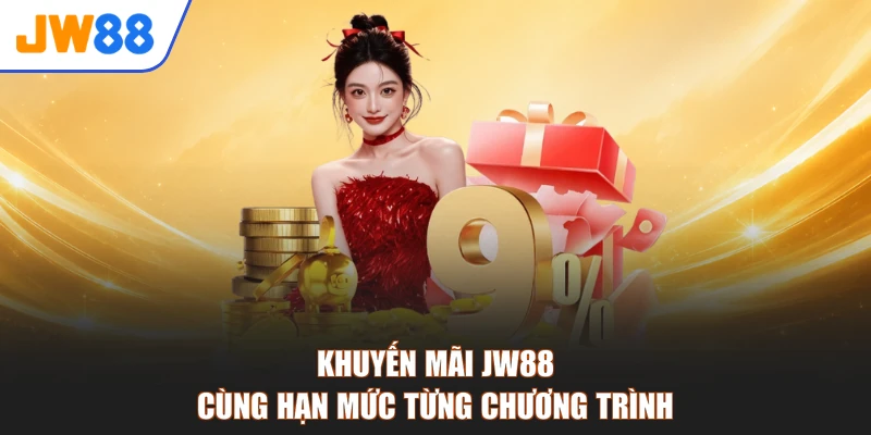 Khuyến mãi JW88 cùng hạn mức từng chương trình