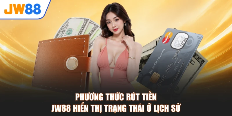 Phương thức rút tiền JW88 hiển thị trạng thái ở lịch sử