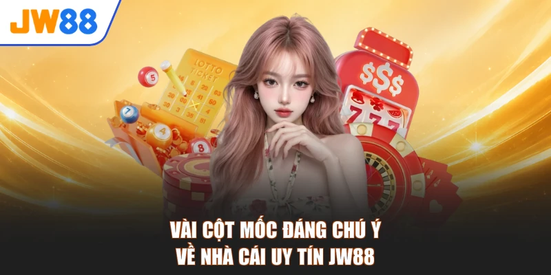 Vài cột mốc đáng chú ý về nhà cái uy tín JW88